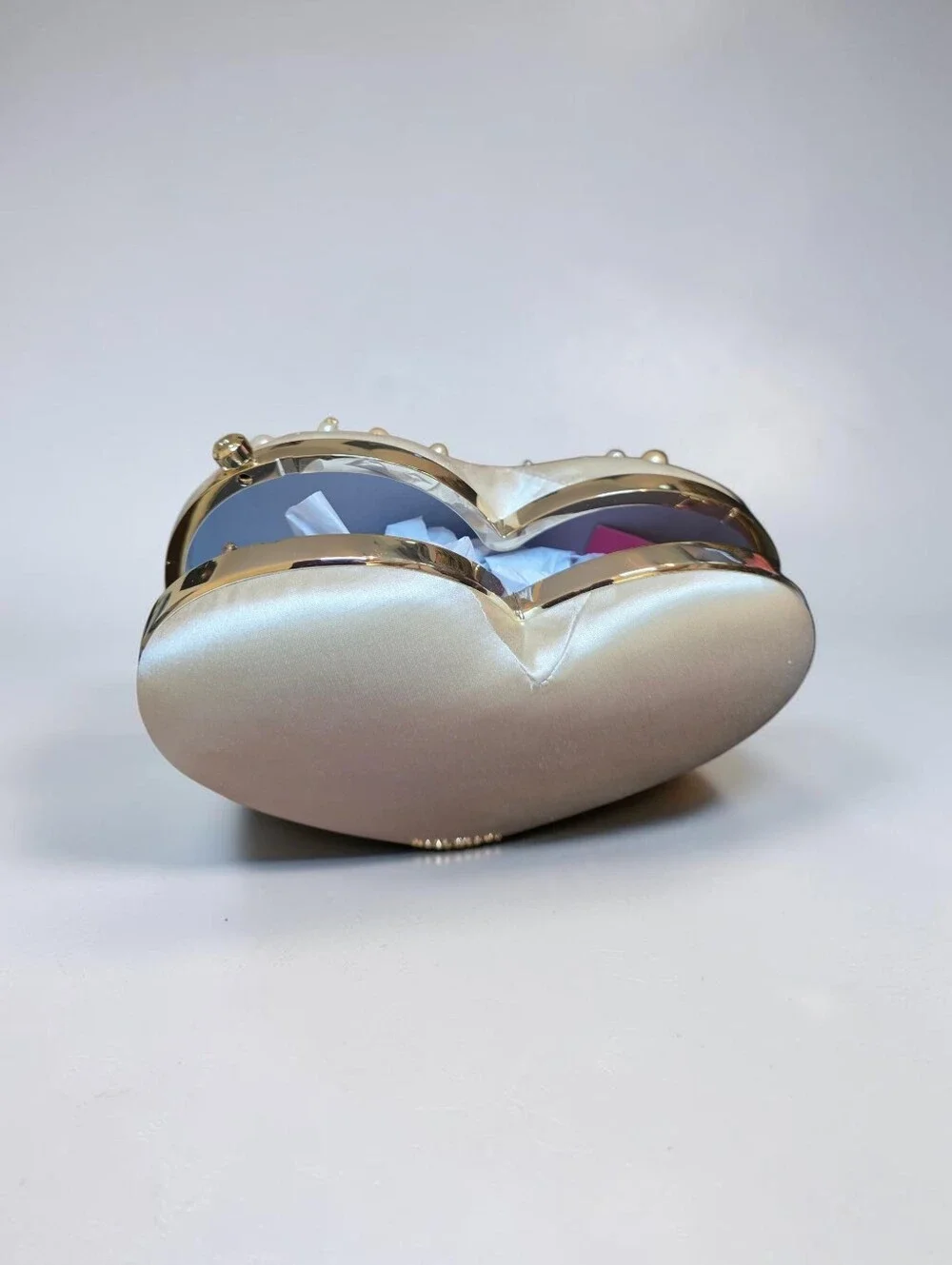 Kate spade Pearl and Crystal Heart clutch  - Ivory Pearl